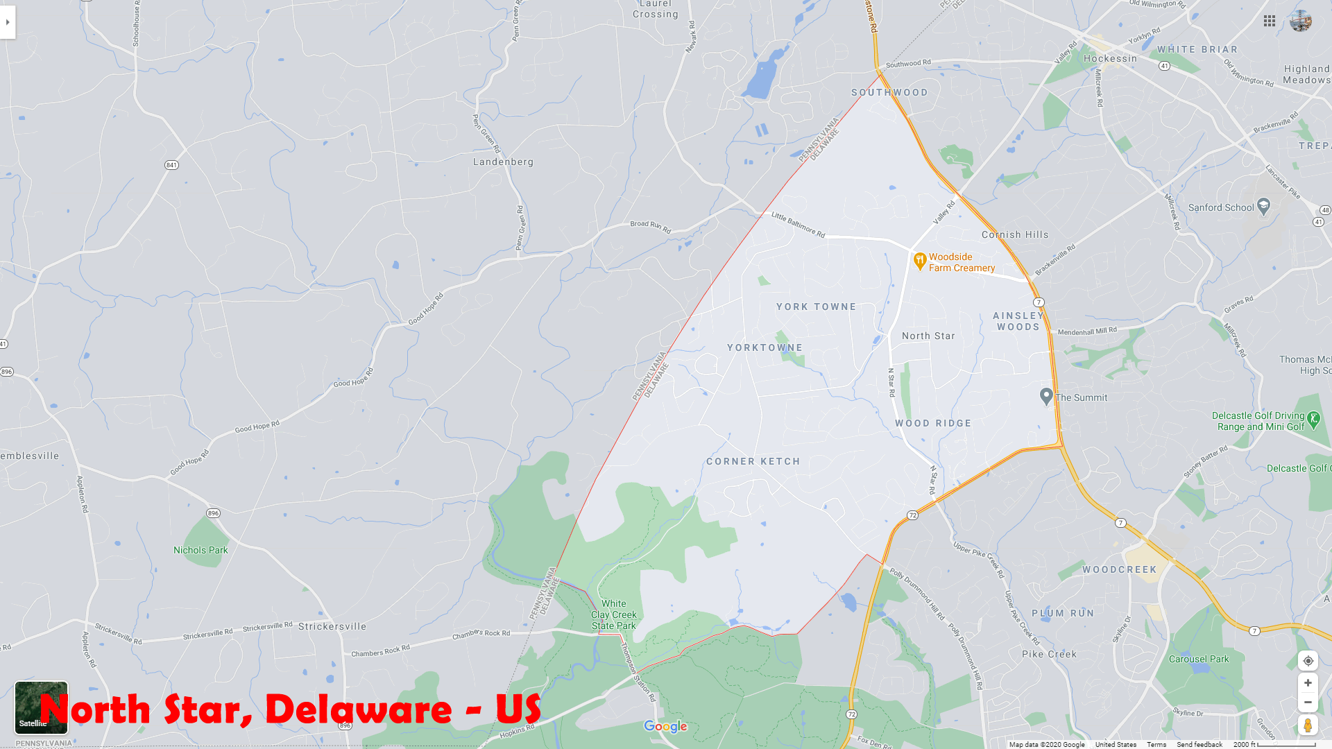 North Star Delaware Map